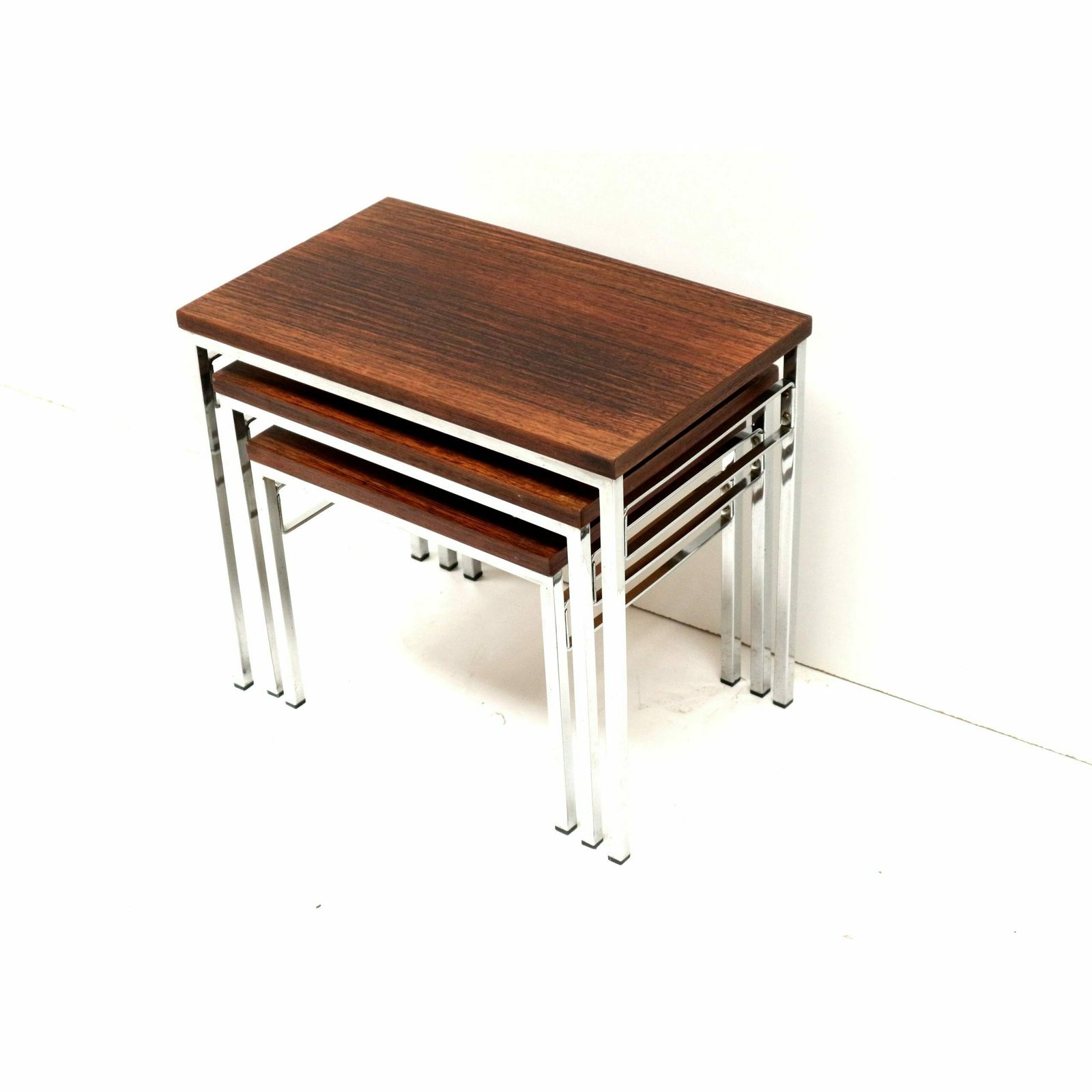 Vintage Mini Set / Set Of 3 Side Tables Made Of Rosewood From The 1960s photo Furniture