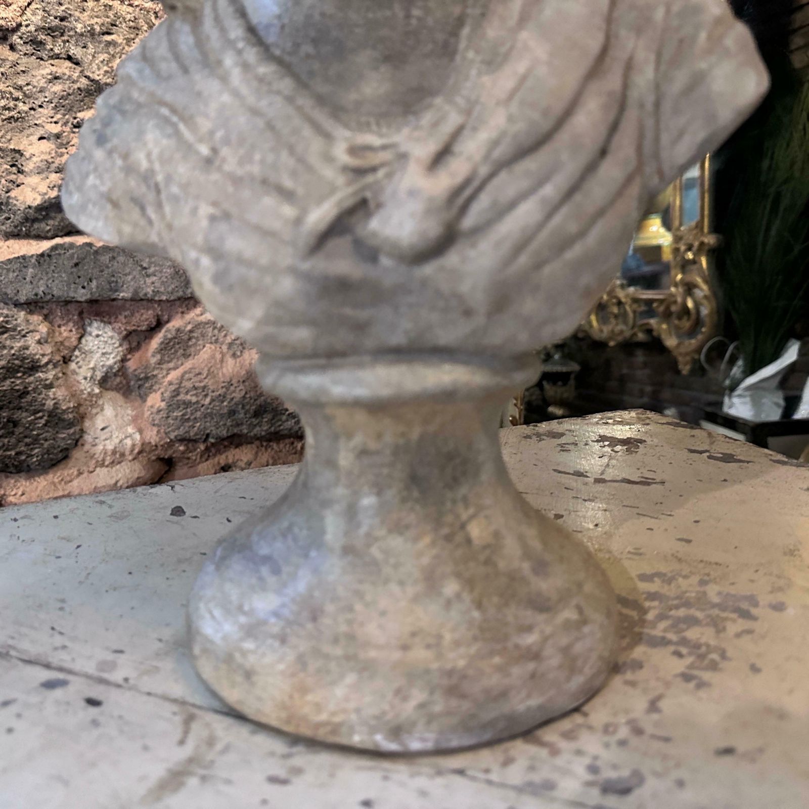 1930s Terracotta Sicilian Sculpture Of A Young Girl photo for sale