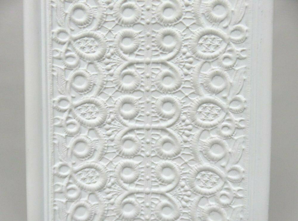 1442.45 Op Art Floor Vase In Biscuit Porcelain From Schumann Arzberg, Bavaria, Germany, 1970s photo