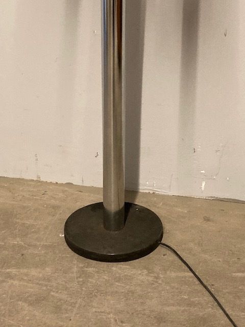 Lighting Floor Lamp, Modern 70s Five Lights. Chromed Metal And Murano Glass. Design photo