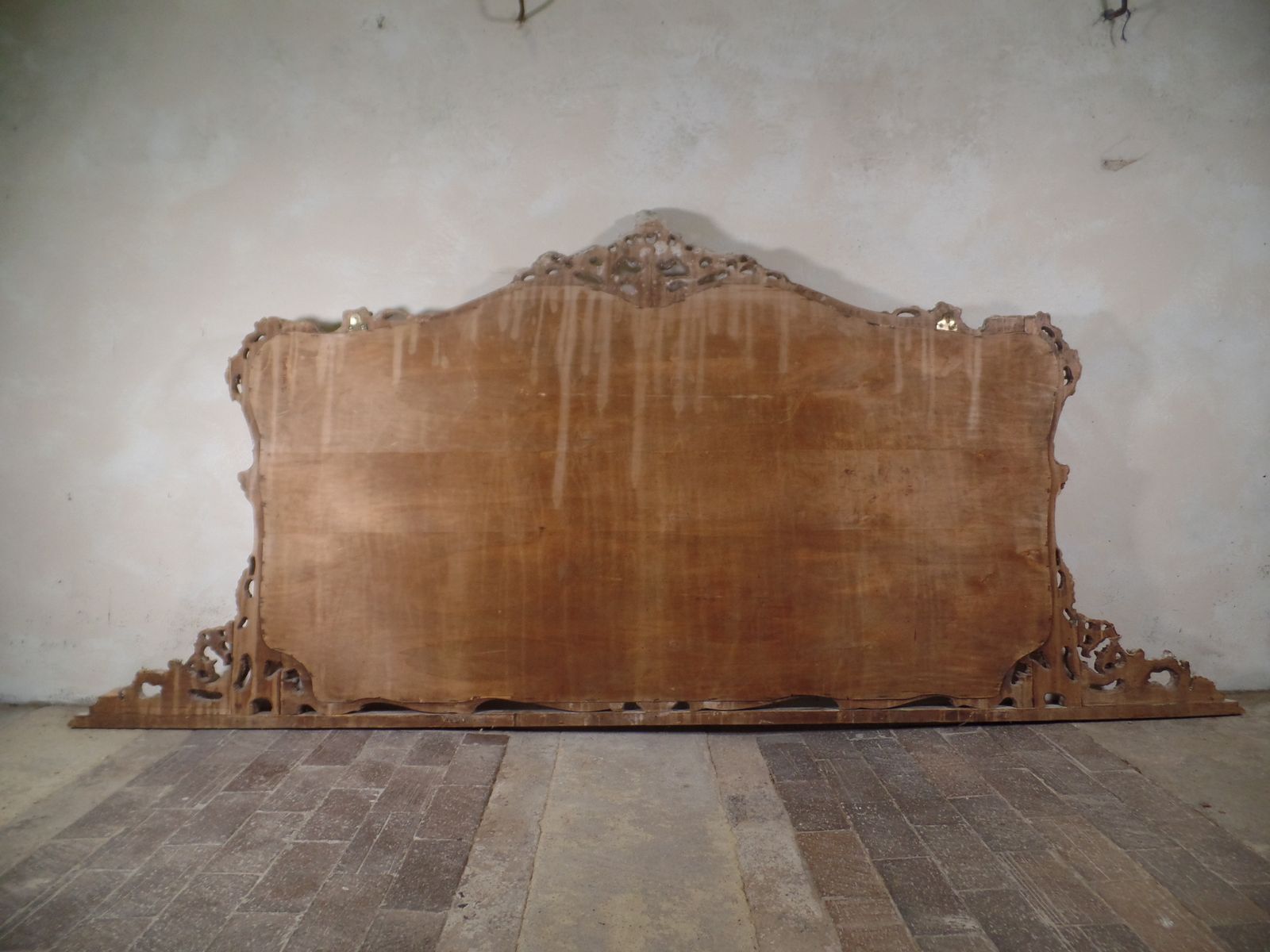 19th Century French Painted Rococo Wall Mirror photo furniture