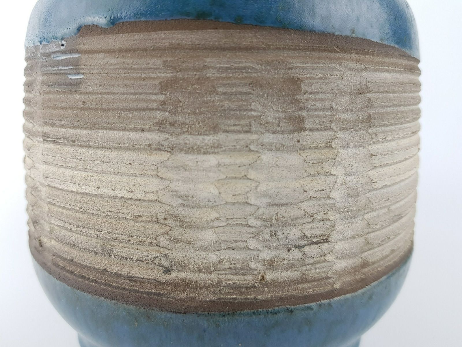 Vintage Karl Juttner Blue Studio Vase East German Pottery 1960 70s photo Home Decor