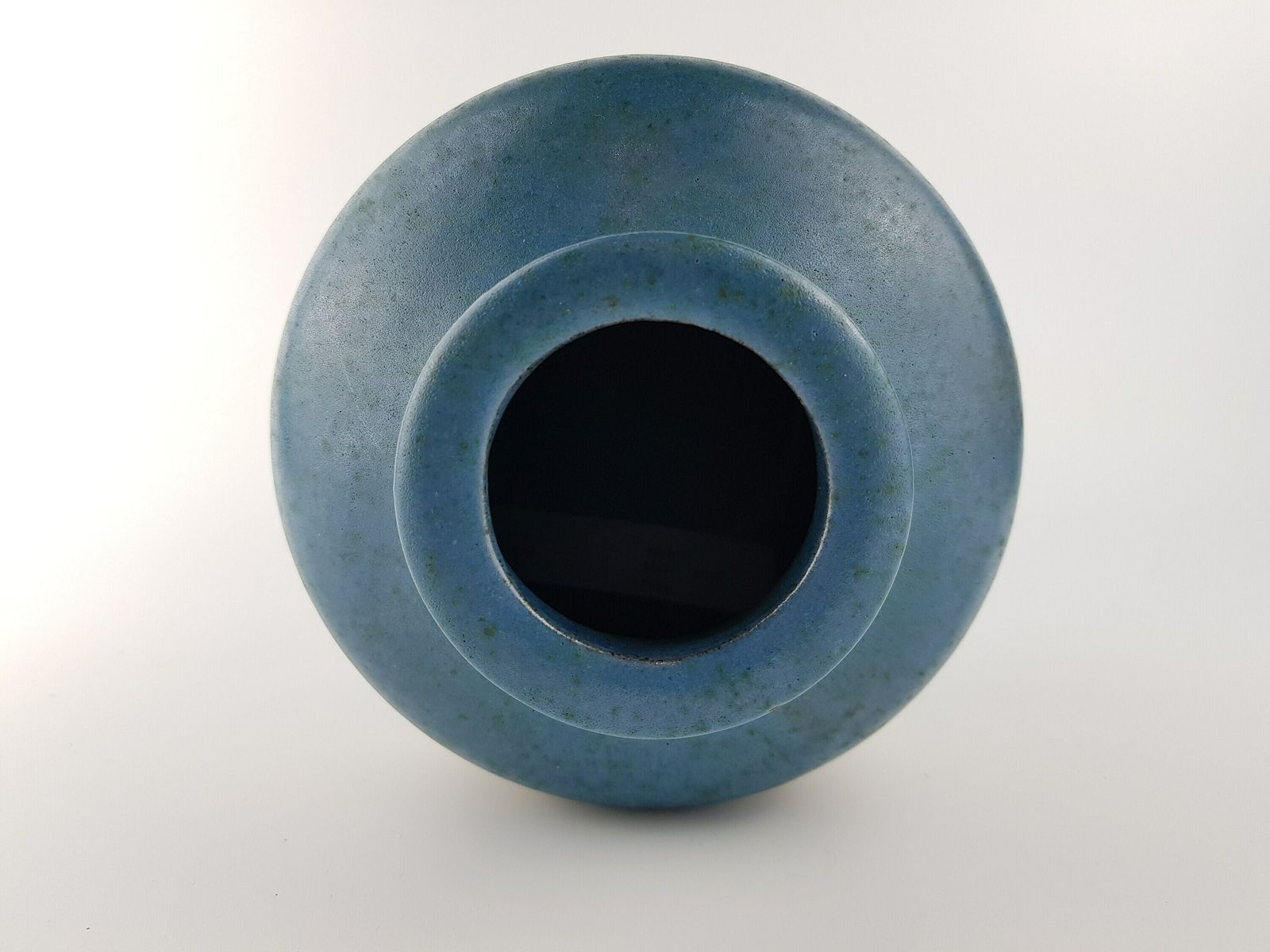 Vintage Karl Juttner Blue Studio Vase East German Pottery 1960 70s photo 268.0