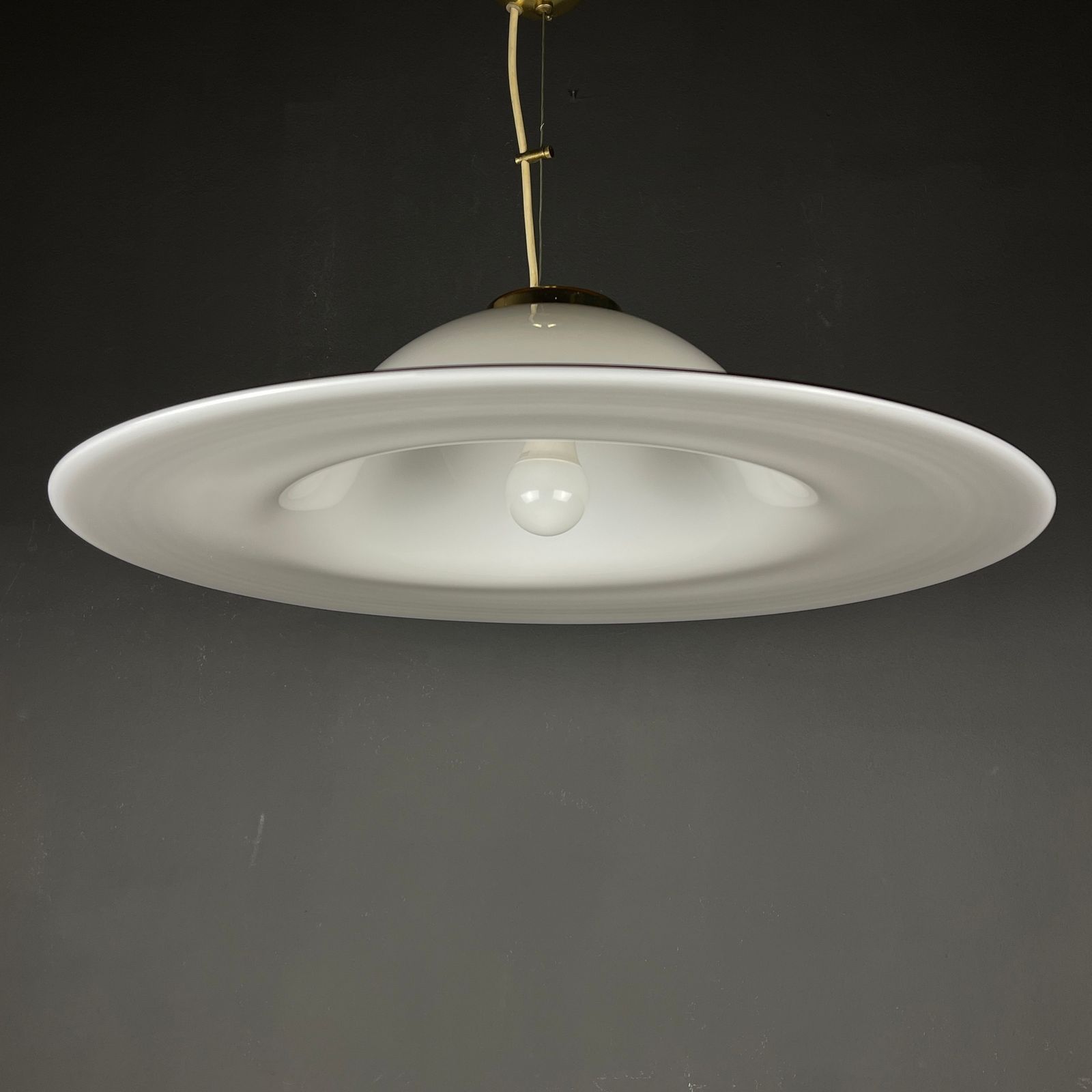 photo for sale Vintage Large Murano Glass Pendant Lamp Italy 1970s
