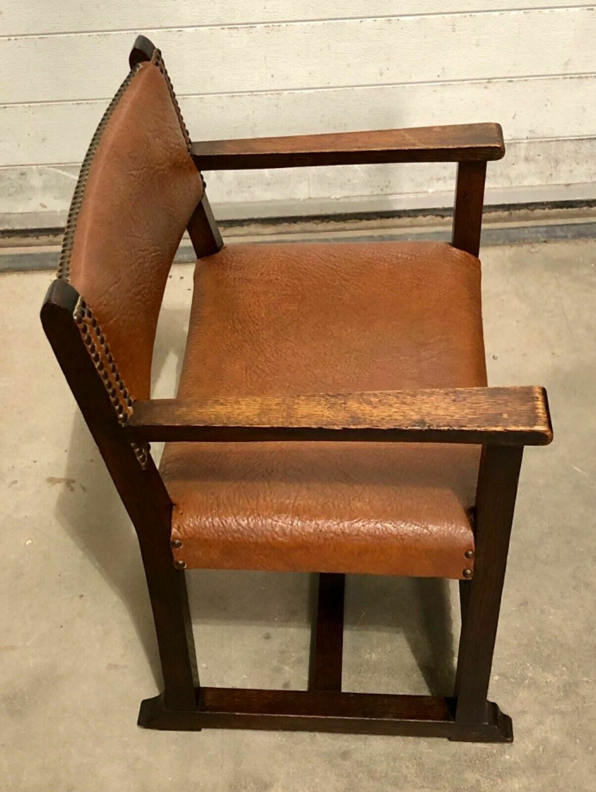 Handsome Arts And Crafts Oak Nursing Chair / Childs Chair photo Furniture