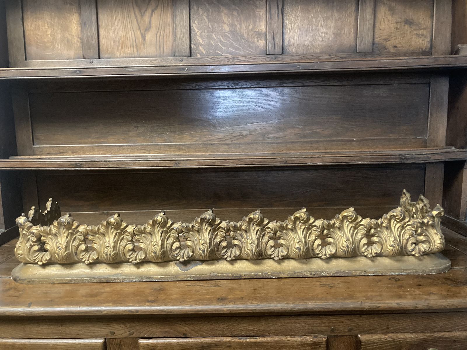 Beautiful French Gilt Bronze Fire Fender 19th Century photo furniture