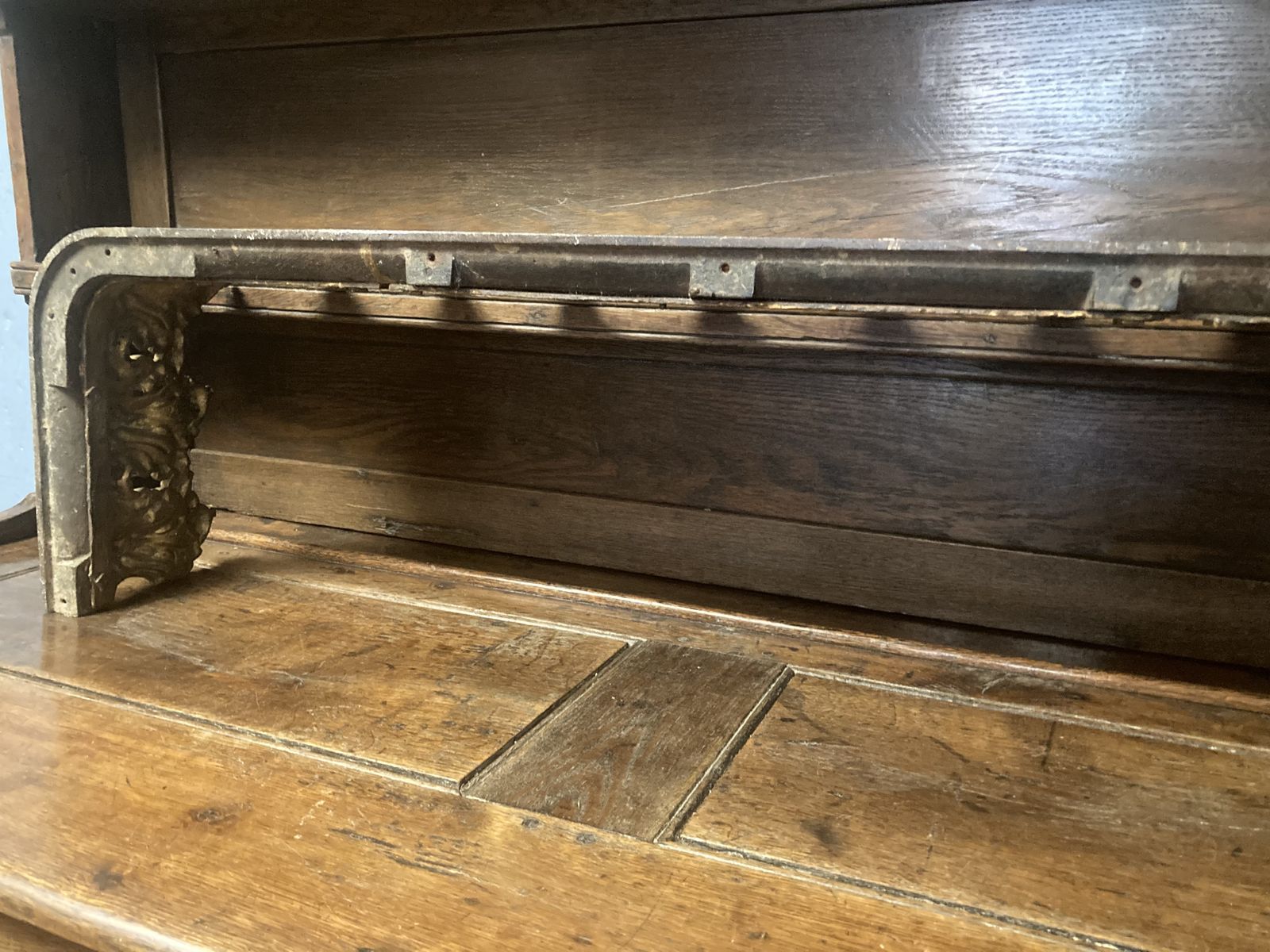 photo for sale Beautiful French Gilt Bronze Fire Fender 19th Century