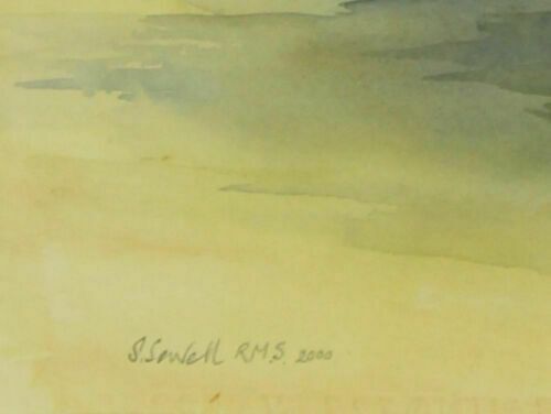 Watercolour By Sheila Sewell Rms. Vase Of Tulips photo for sale