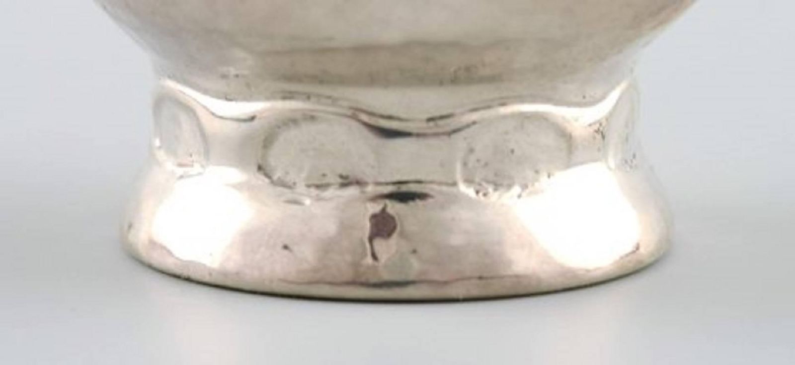 Fernanda Hansen, Copenhagen, Four Art Nouveau Salt Cellars With Their Spoons photo 396.0