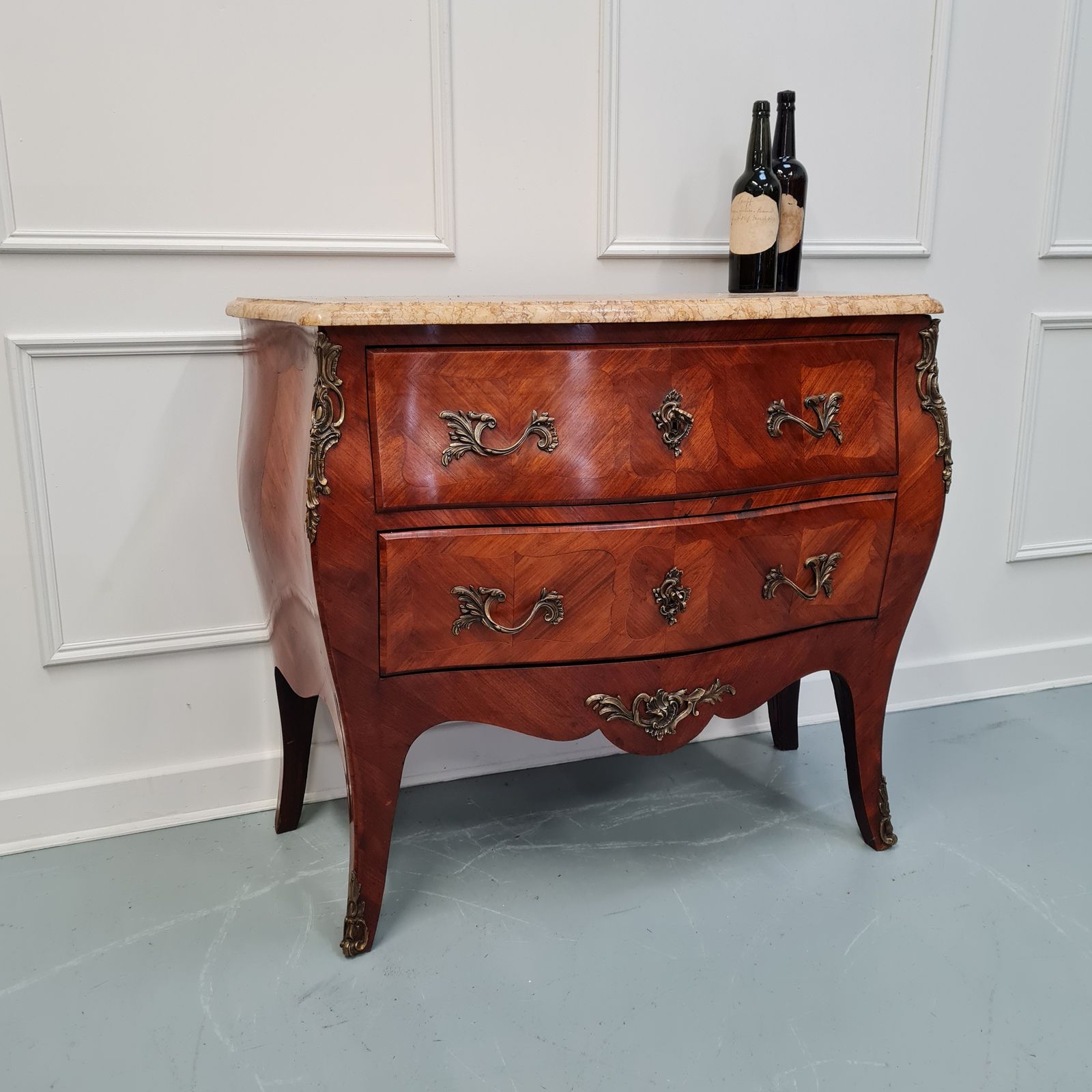 Antique French Commode With Marble Top C1920
