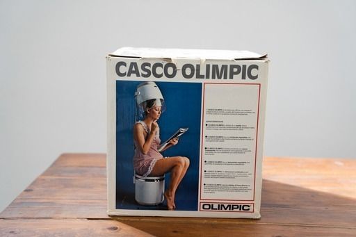 Vintage Hair Dryer Helmet Casco Olimpic Milano 1960 photo vinterior