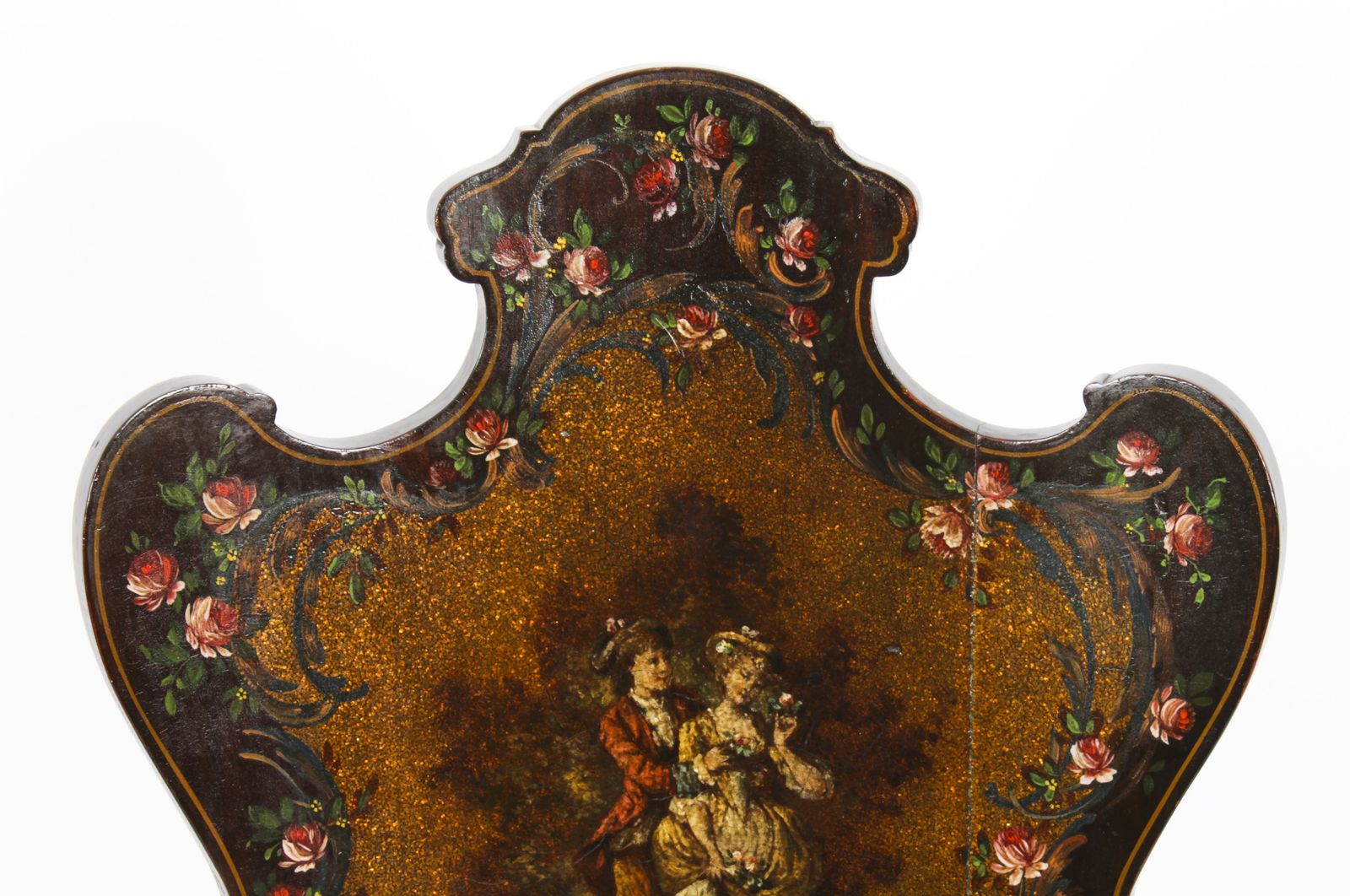 Antique French Vernis Martin Salon Open Armchair Druce & Co 19th Century photo 1575.0