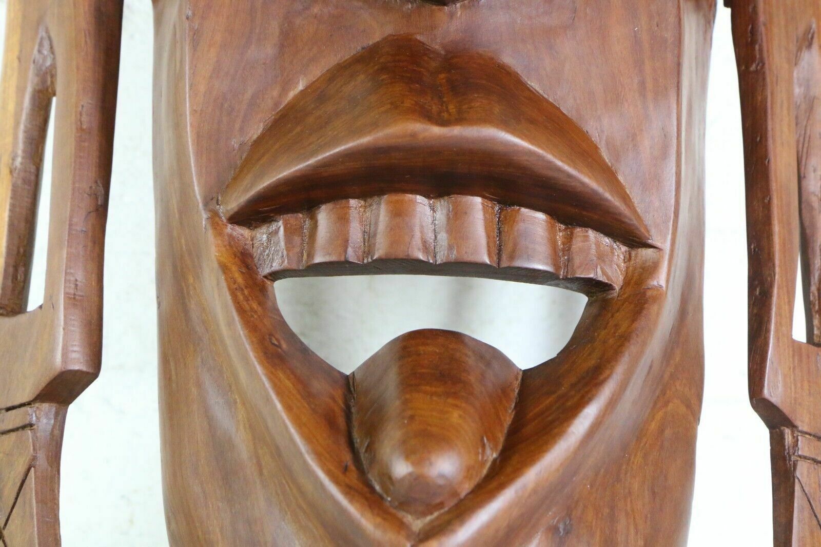 Art Large African Carved Face Mask Vintage Sculpture Hand Carved Zulu Southern photo