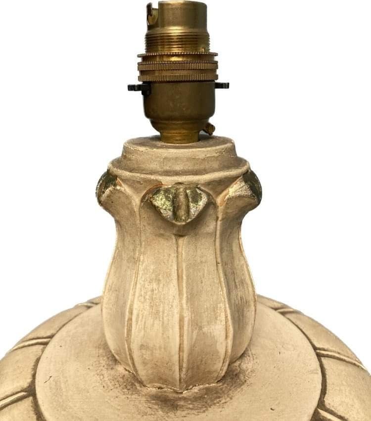 1930s Cream  Wood Painted Standard Lamp photo buy