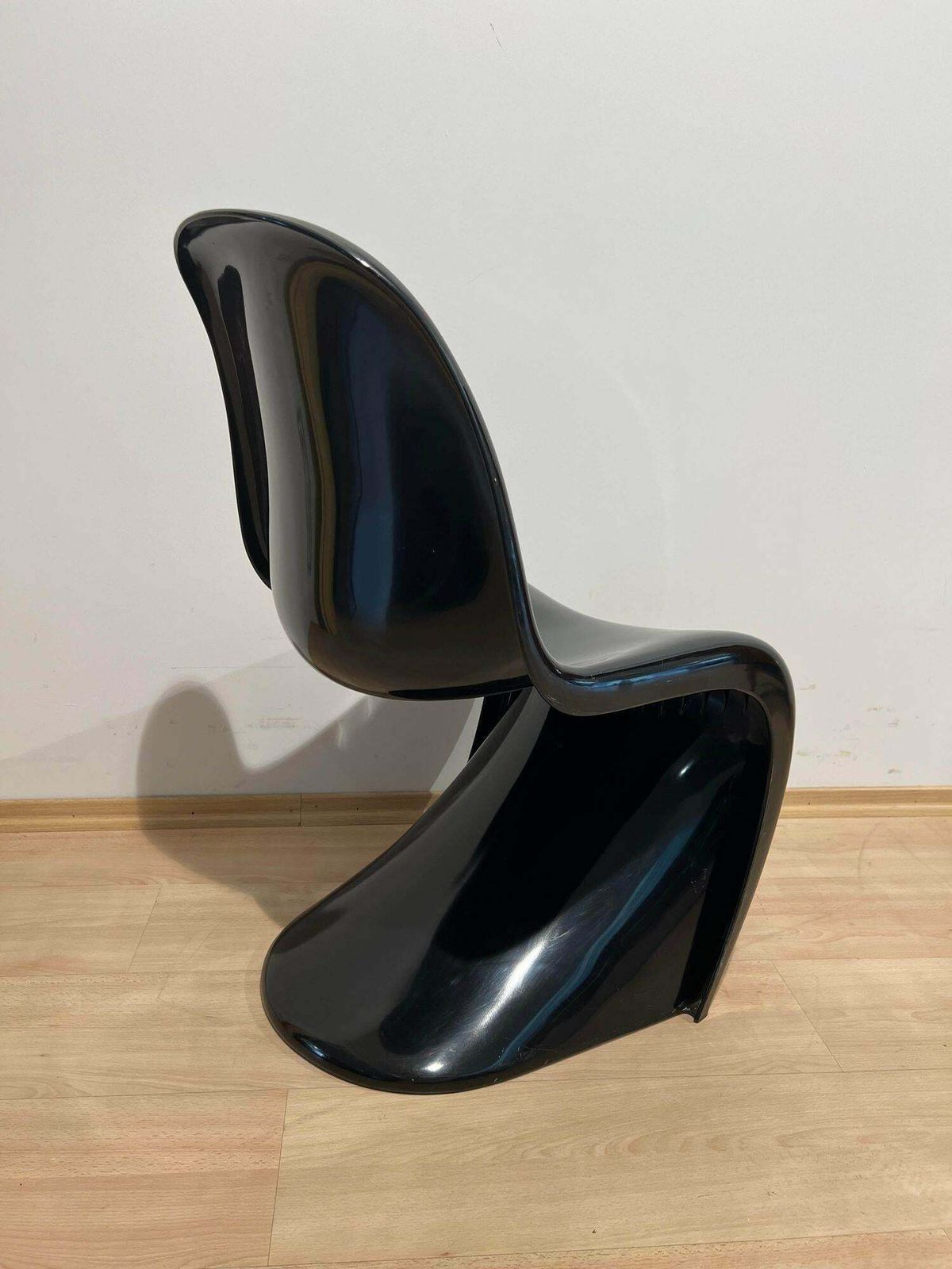 704.52 Verner Panton ‚Panton’ Cantilever Chair In Black Pu, Germany, 1971 photo