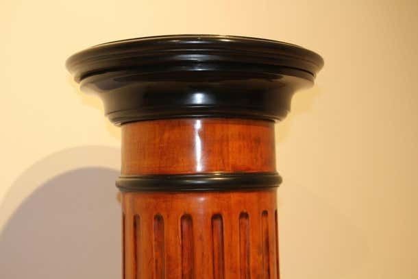 Neoclassical Rotating Pedestal Beech Wood French Polished Germany Circa 1920 photo buy