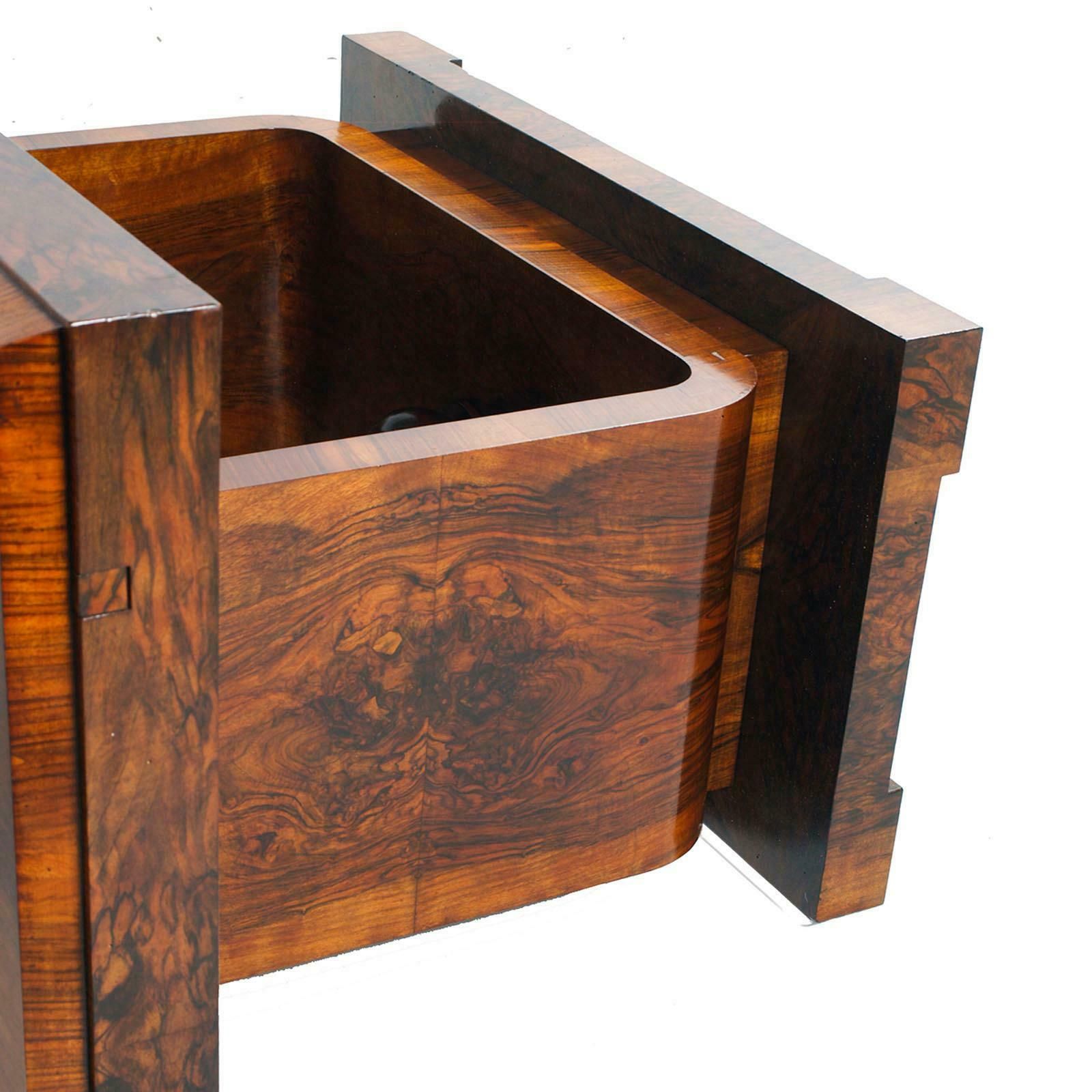 1920s Art Deco Extendable Table By Osvaldo Borsani In Burl Walnut photo 16126.2