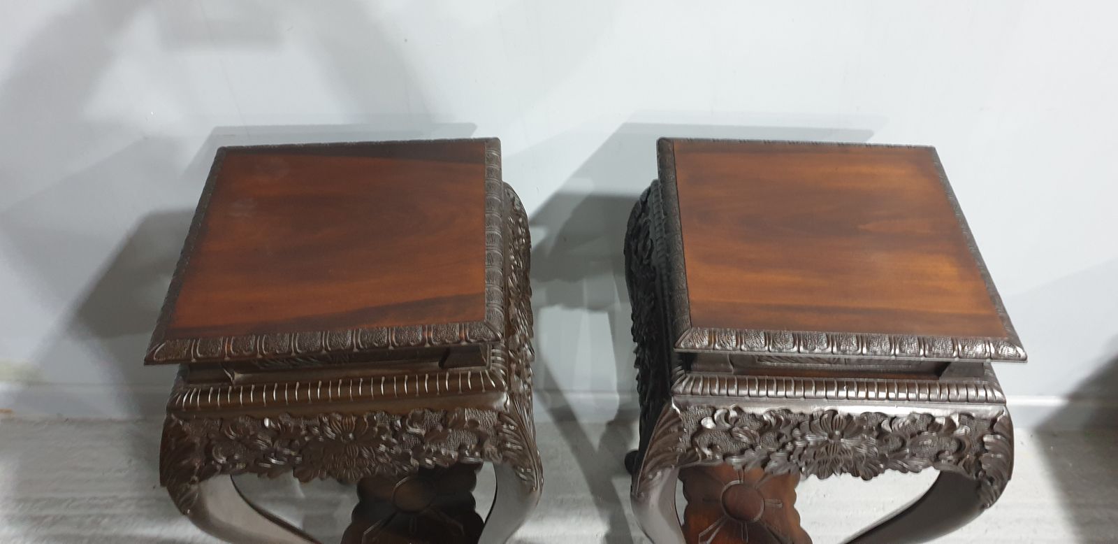 Top Quality Pair Oriental  Jardinere Stands photo vinterior