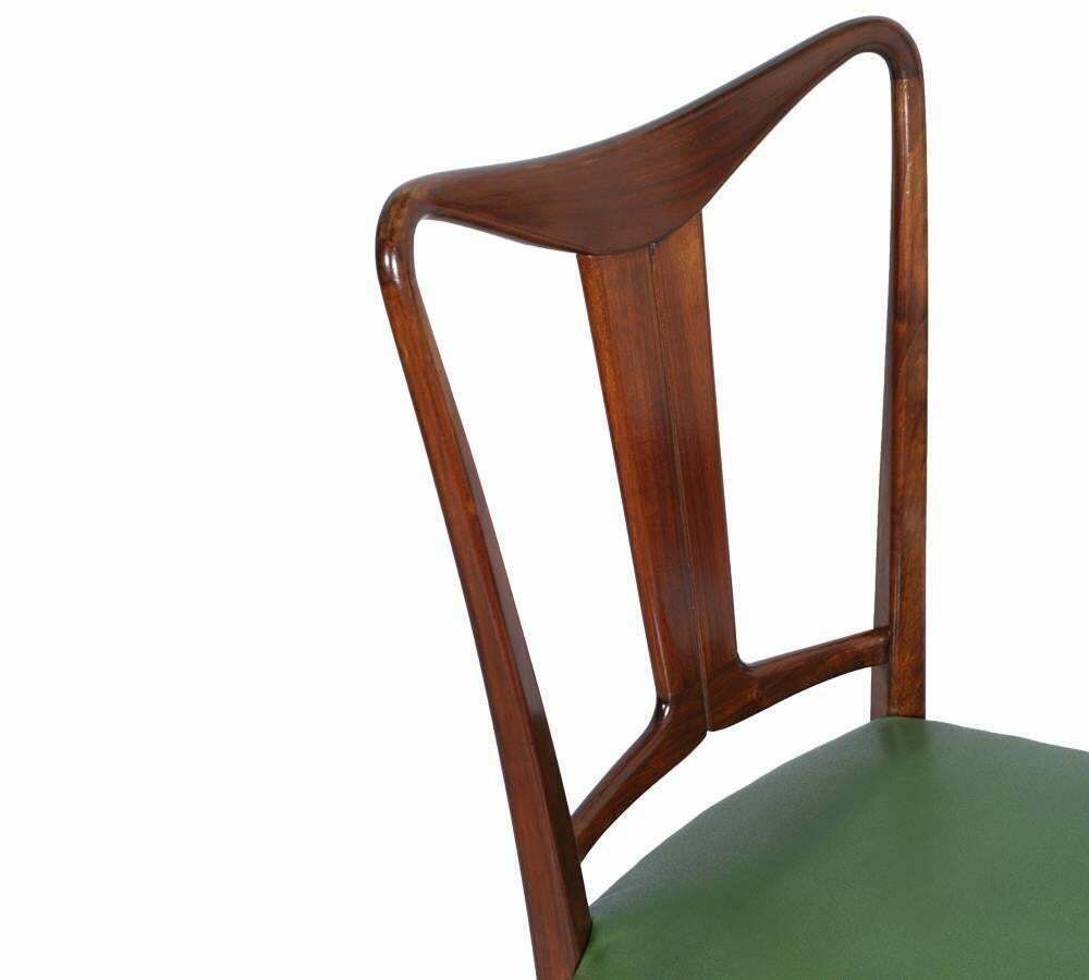 Midcentury Dining Room Table And Chairs Mahogany By Palazzi Dell'arte Cantù photo vinterior