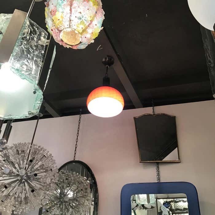 photo furniture Vistosi Chandelier Murano Glass Metal 1955 Italy