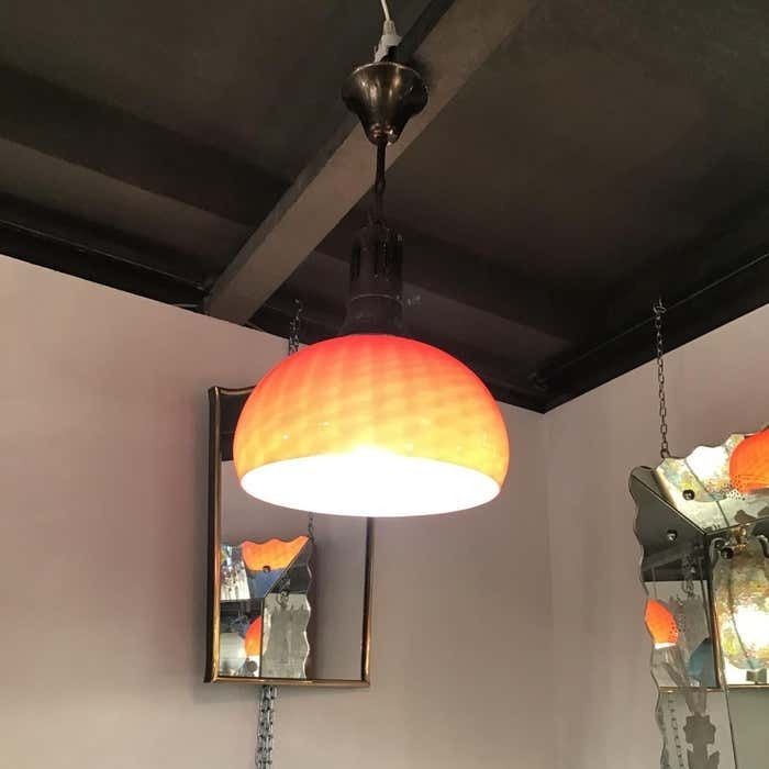 Lighting Vistosi Chandelier Murano Glass Metal 1955 Italy photo