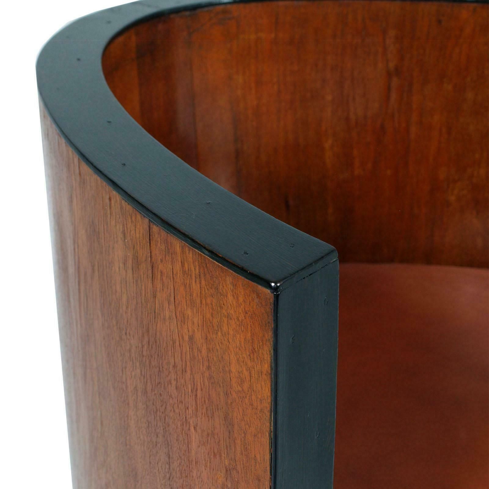 Armchair By Gino Maggioni For Atelier Borsani Varedo New Leather Upholstered photo vinterior
