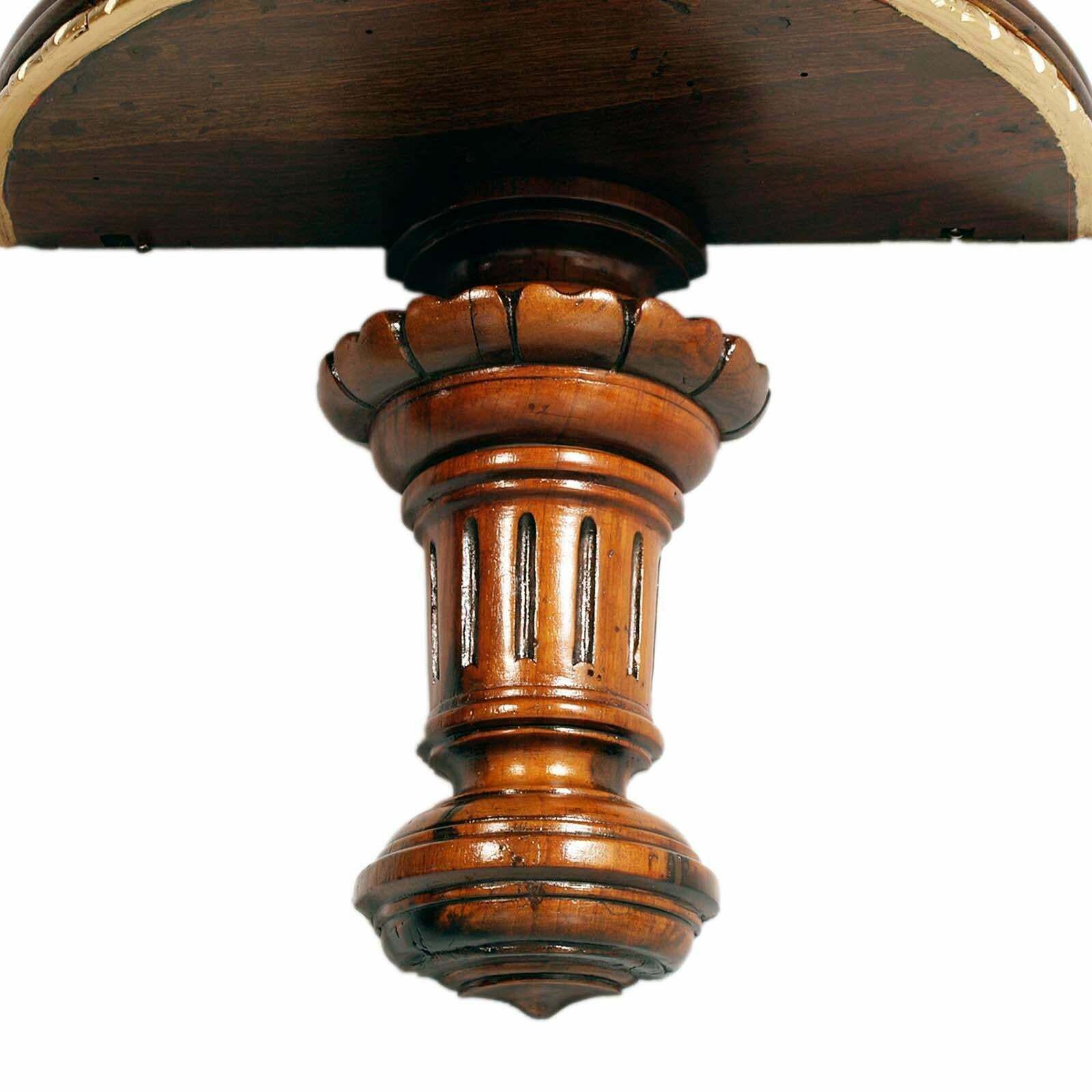 18th Century Renaissance Console Shelf, Hand Carved Walnut, Gilt Edging photo 4140.36