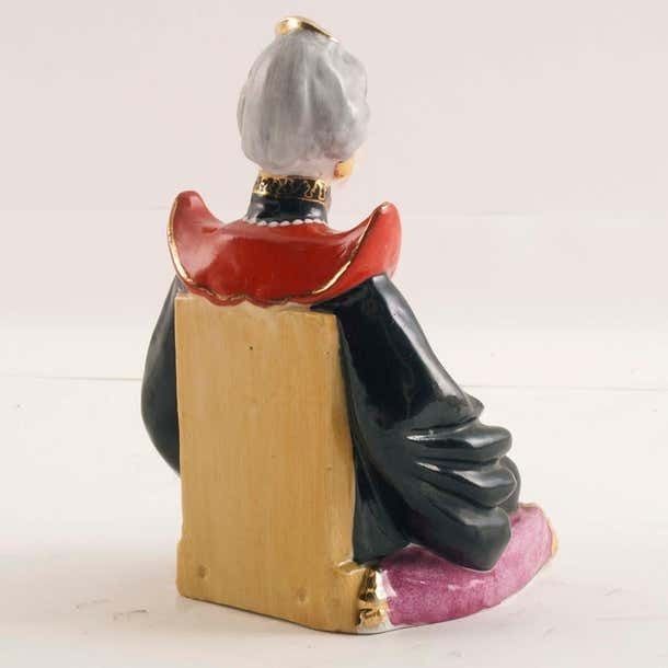 Antique Brazilian Signed Vieira De Castro Rio Porcelain Chinese Noble Figure photo for sale