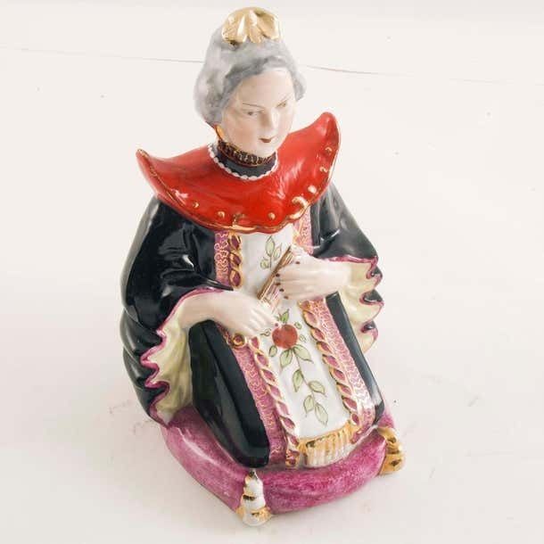 Antique Brazilian Signed Vieira De Castro Rio Porcelain Chinese Noble Figure photo 1852.56
