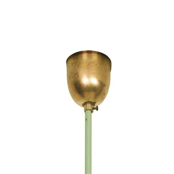Italy 1920s Chandelier Art Deco, Gilt Brass And Painted Brass With Five Lights photo 2833.4
