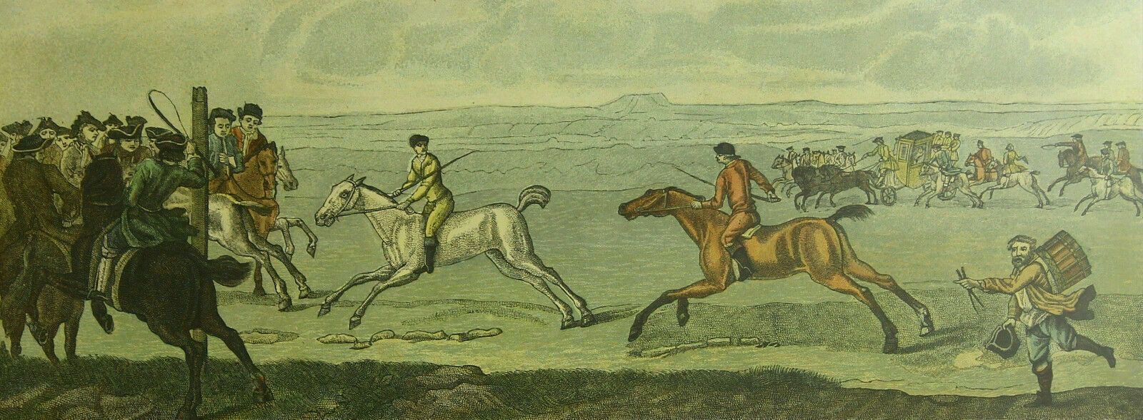 Chromolithograph By E. F Burny And J. Bodger After John Wootton. "Newmarket" photo furniture
