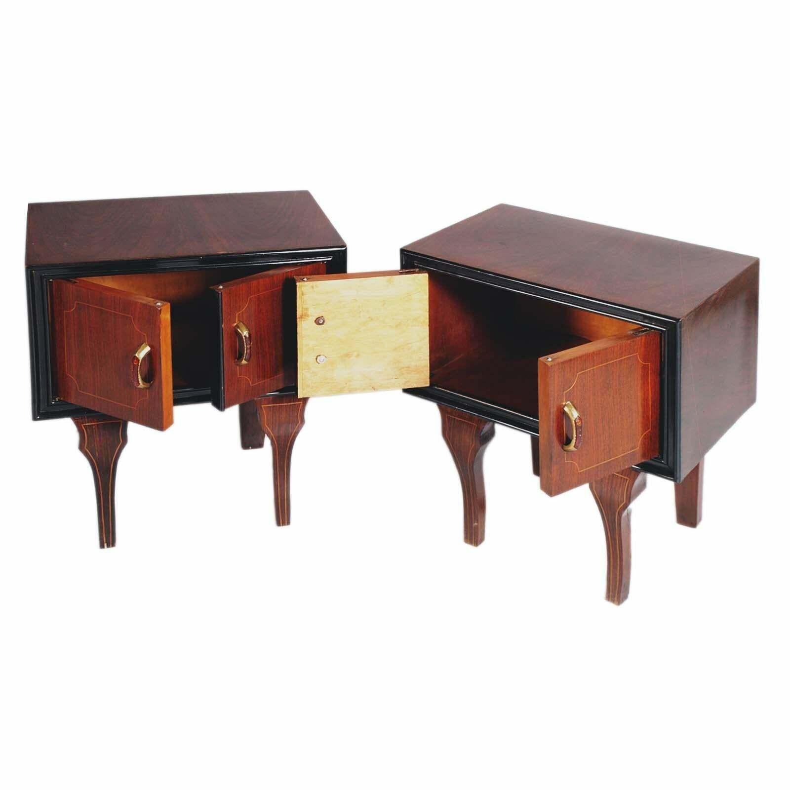 Early 20th Century Pair Of Art Decò Nightstands Tables By Testolini Venice photo for sale