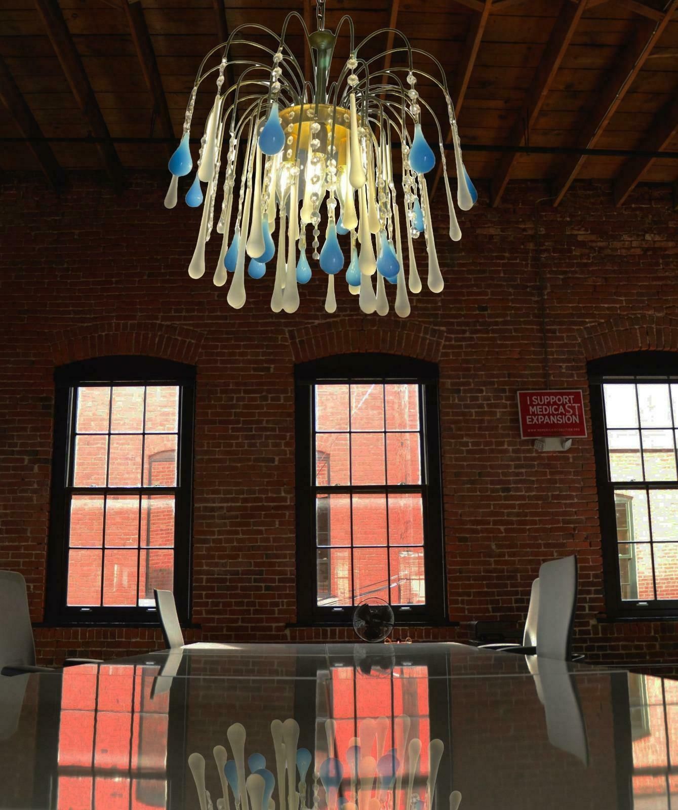 Elegant Italian Chandelier, "South Beach". Murano photo for sale