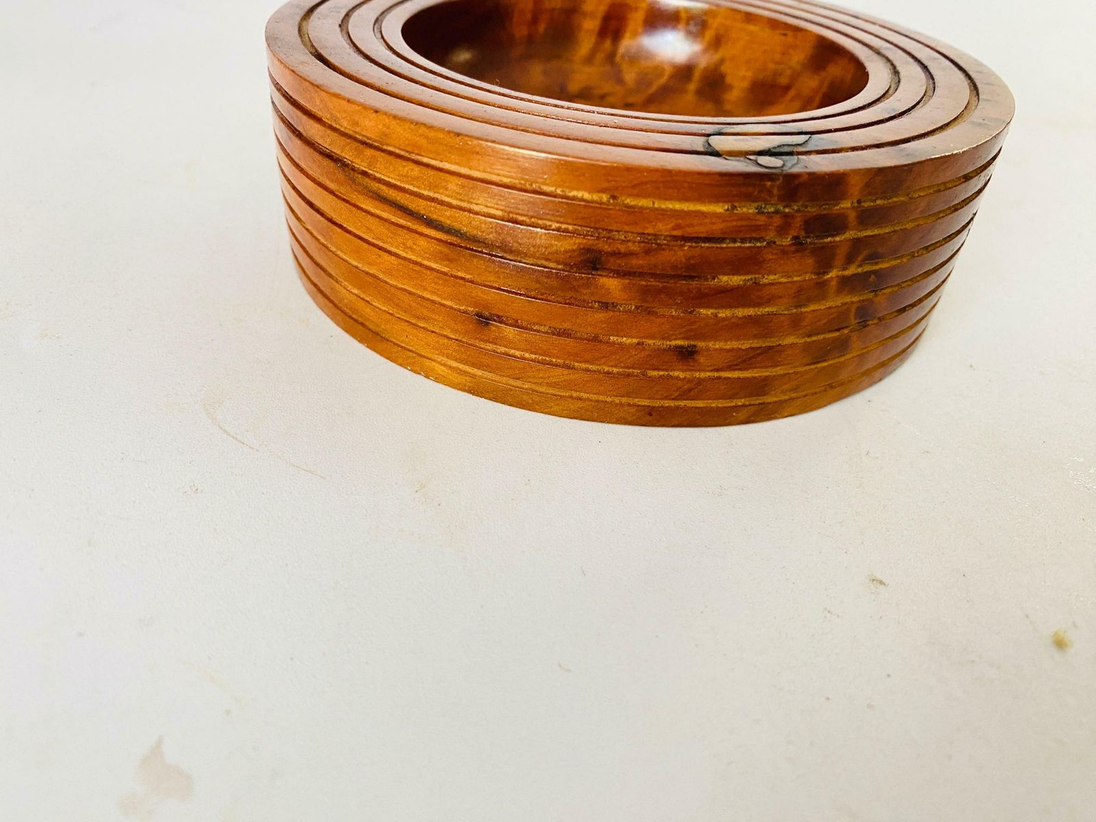 1970 Solid Wood Ashtray France Brown Colour £307.24 photo furniture