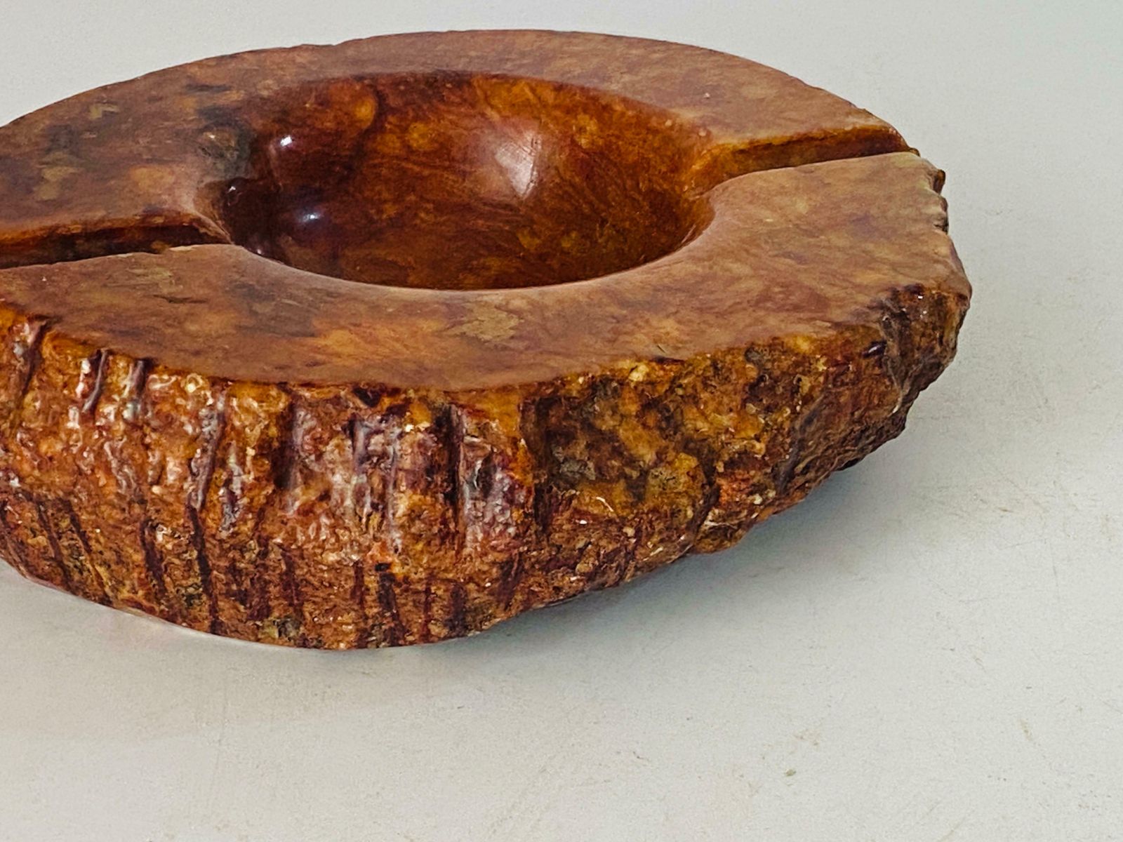 Large Ashtray Or Vide Poche In Marble Onyx In Flash Brown Colour Italy 1960 Us$381.76 photo furniture