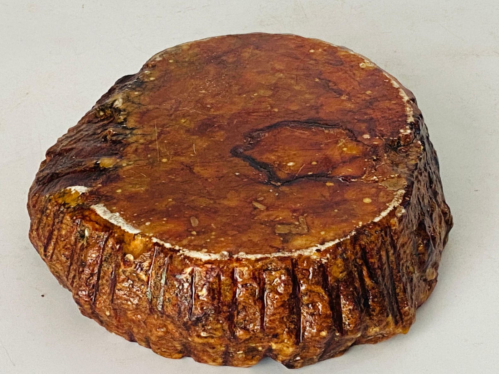 Large Ashtray Or Vide Poche In Marble Onyx In Flash Brown Colour Italy 1960 Us$381.76 photo Home Decor