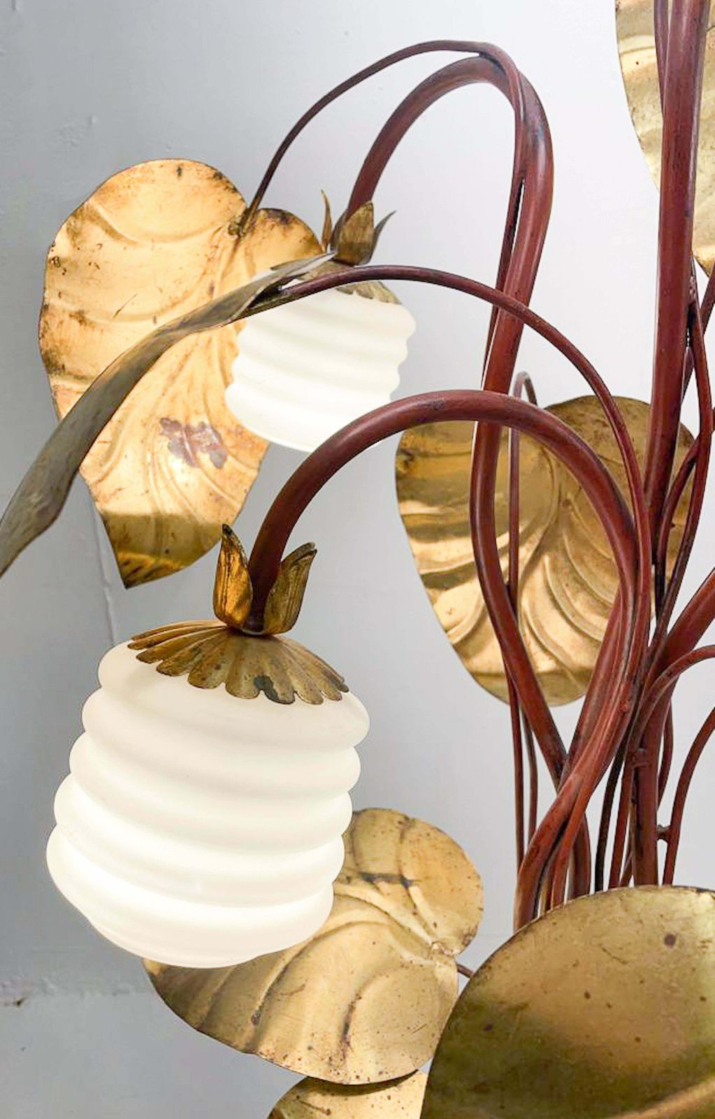 Mid Century Modern Golden Floor Lamp photo 1502.0
