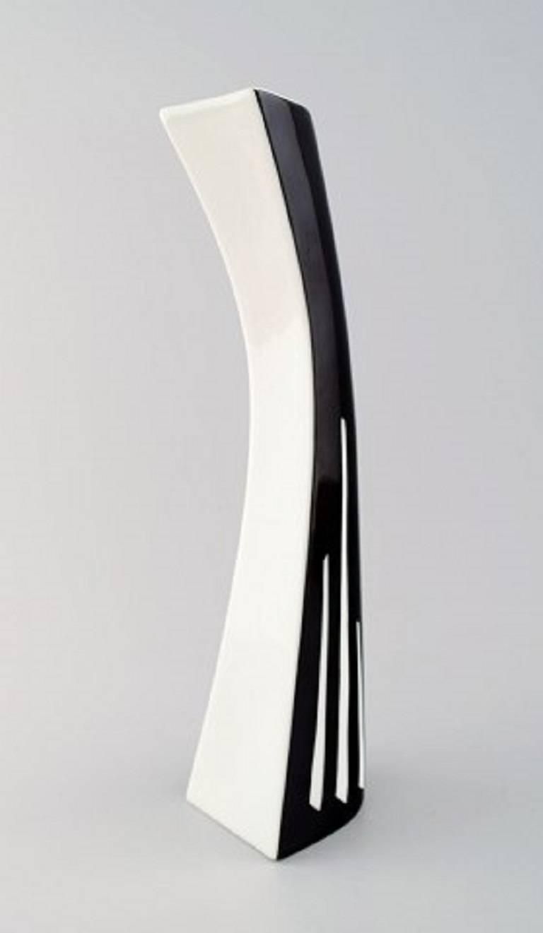 Grand vase en porcelaine Rosenthal au design moderne, années 1970 photo Décoration