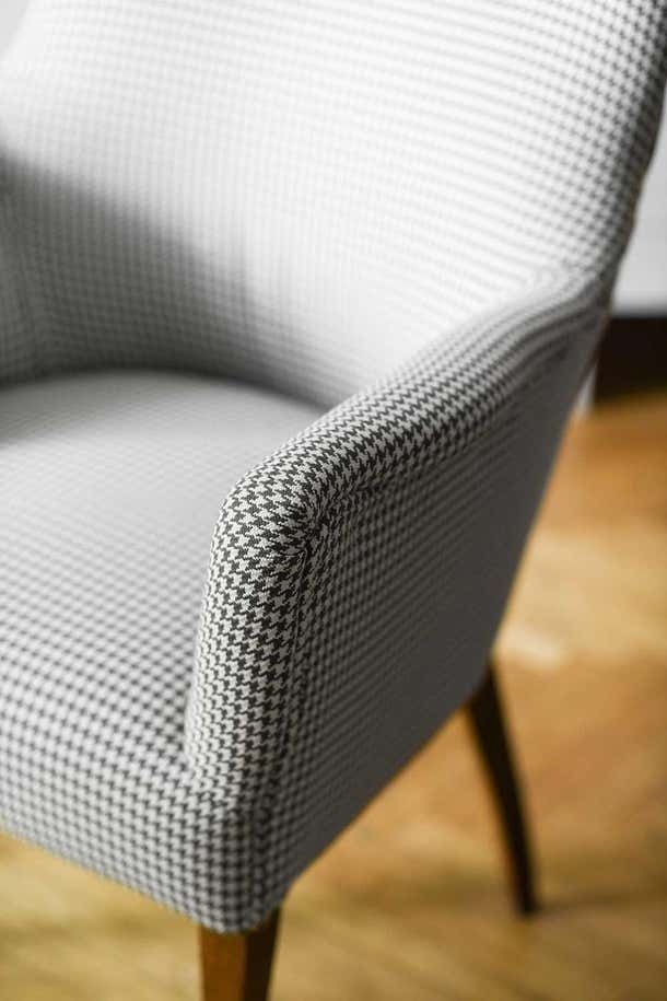 Midcentury Armchairs Reupholstered In Dedar Fabric Set Of 2 photo for sale