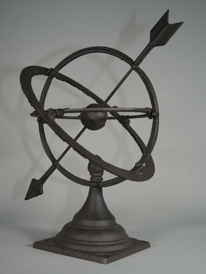Garden Sundial Antique Design Weatherproof Garden Ornament Floor Mounted 42cm photo Home Decor