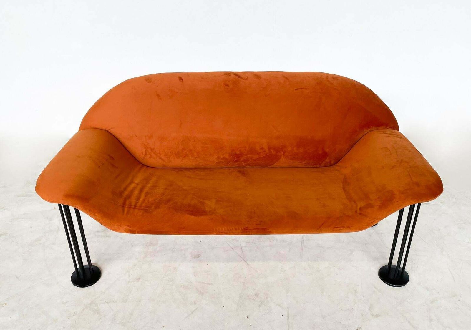 Mid Century Modern Orange Sofa By Burkhard Vogtherr For Hain + Tohme photo 2212.0