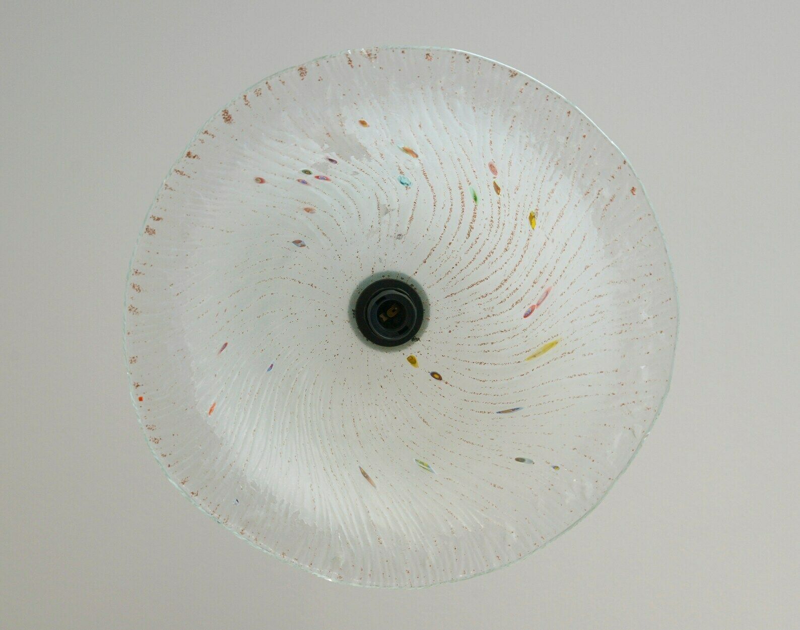 photo furniture Vintage Pendant Light / Unique Light Fixture / Murano Style / Hand Blow Glass / Chandelier