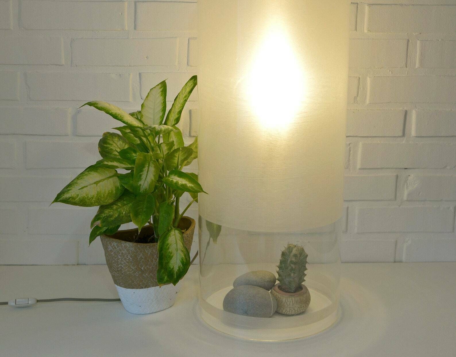 Large Vintage Floor Lamp / Space Age Light Fixture / Atomic Mid Century Modern / Yugoslavia 1970's / 1980's
