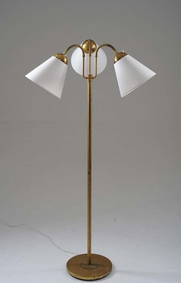 Swedish Modern Floor Lamp By Böhlmarks 1940s photo for sale