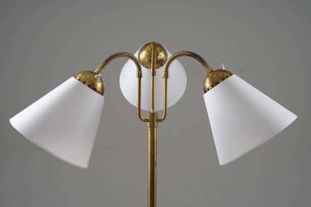 Swedish Modern Floor Lamp By Böhlmarks 1940s photo Lighting