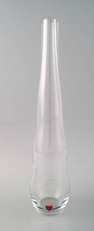 Large Orrefors Art Glass Vase, Stylish Swedish Design, 1950s 1960s photo furniture