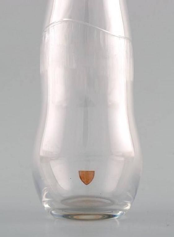 Large Orrefors Art Glass Vase, Stylish Swedish Design, 1950s 1960s photo 506.0