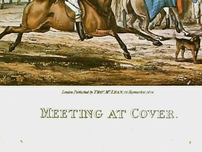 Aquatint After Henry Thomas Alken. Titled "Meeting At Cover" photo 175.0