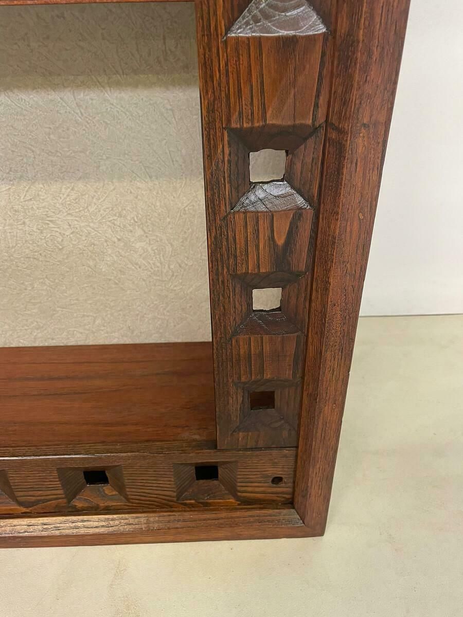 Mid Century Small Wooden Bookcase By Guiseppe Rivadossi 1970s photo 2317.0