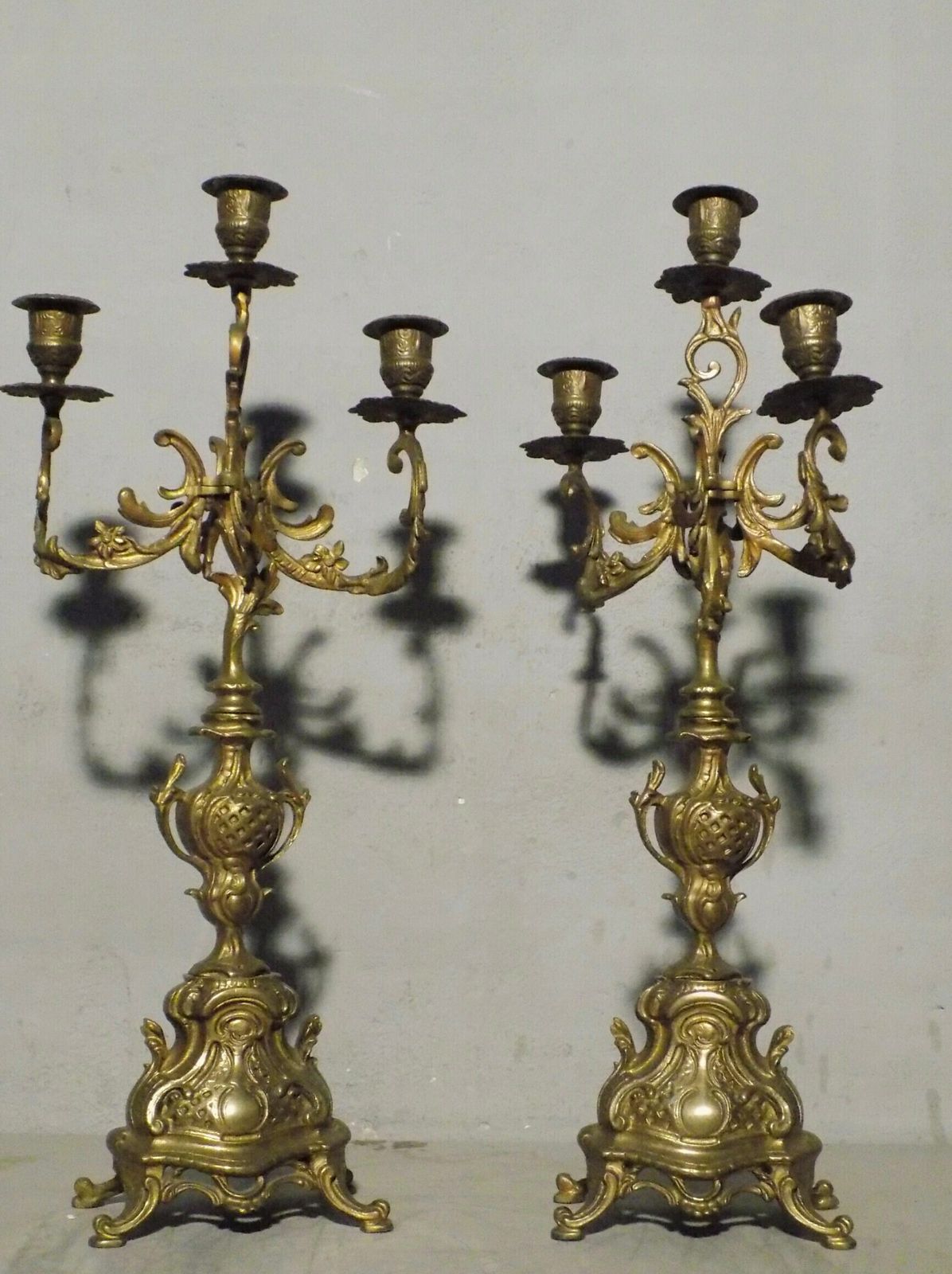 Antique Louis XVI French Set Of Bronze And Marble Clock & Candelabra photo furniture